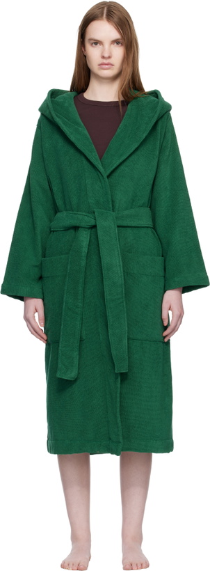 Photo: Tekla Green Terry Hooded Bathrobe