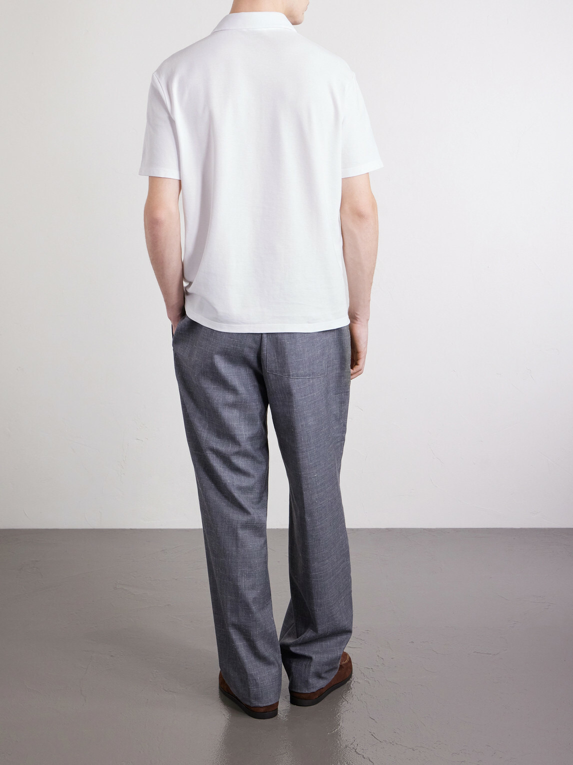 Altea - Greg Cotton-Blend Piqué Polo Shirt - White