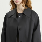KASSL Editions Women's Original Below Rubber Mac Jacket in Black