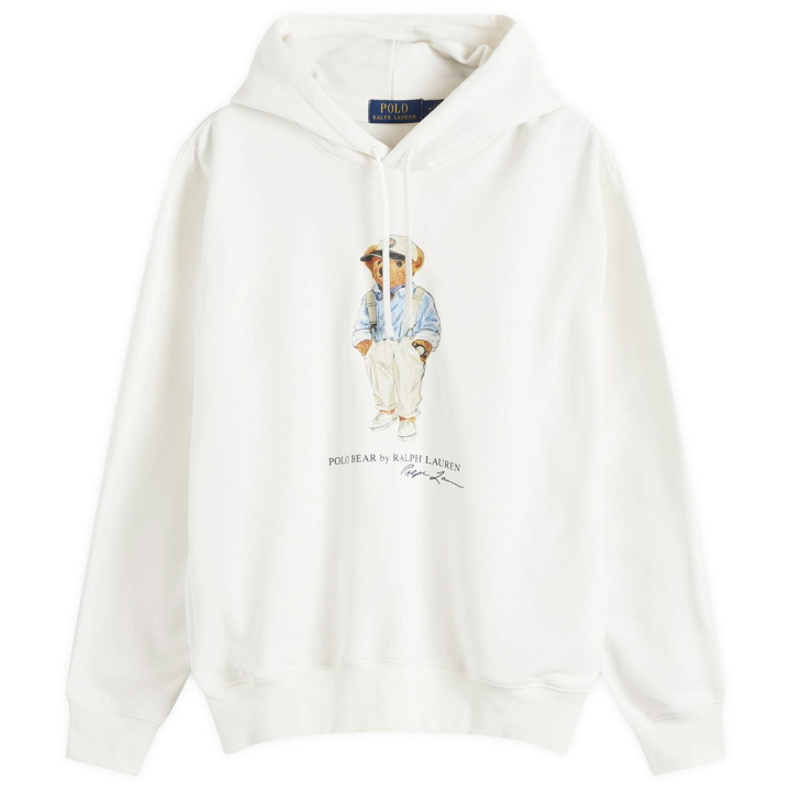 Photo: Polo Ralph Lauren Men's Hemingway Bear Hoodie in Deckwash White