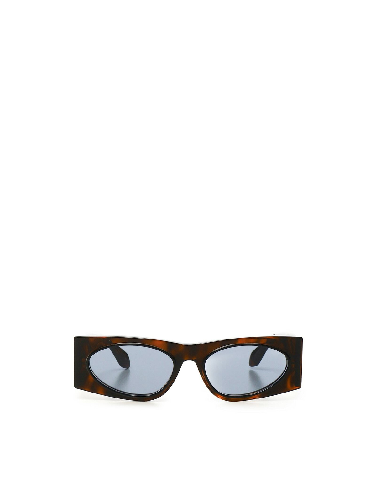 ALAÏA Brown Oversized Mask Sunglasses ALAÏA