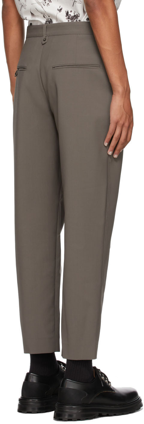Deveaux New York Grey Wool Wilbur Trousers