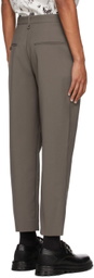 Deveaux New York Grey Wool Wilbur Trousers