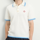 Casablanca Men's Boucle Polo in White