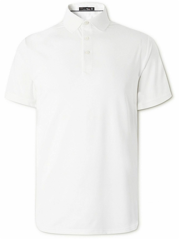Photo: RLX Ralph Lauren - Logo-Print Stretch Recycled-Jersey Polo Shirt - White