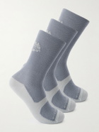 Portal - Pattern Active Three-Pack Jacquard-Knit Socks - Gray