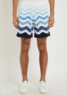 Sandbanks Striped Cotton Shorts Blue