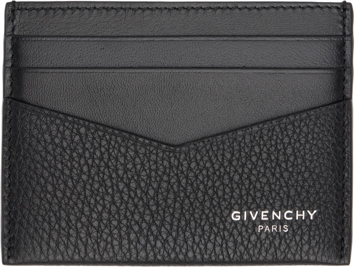 Photo: Givenchy Black Grained Leather Card Holder