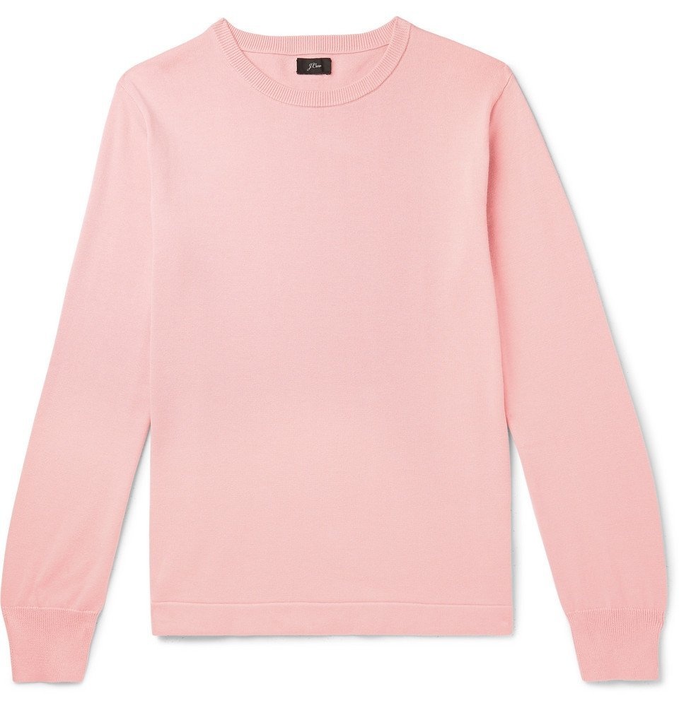 Photo: J.Crew - Cotton Sweater - Pink