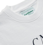 Casablanca - Printed Cotton-Jersey T-Shirt - White