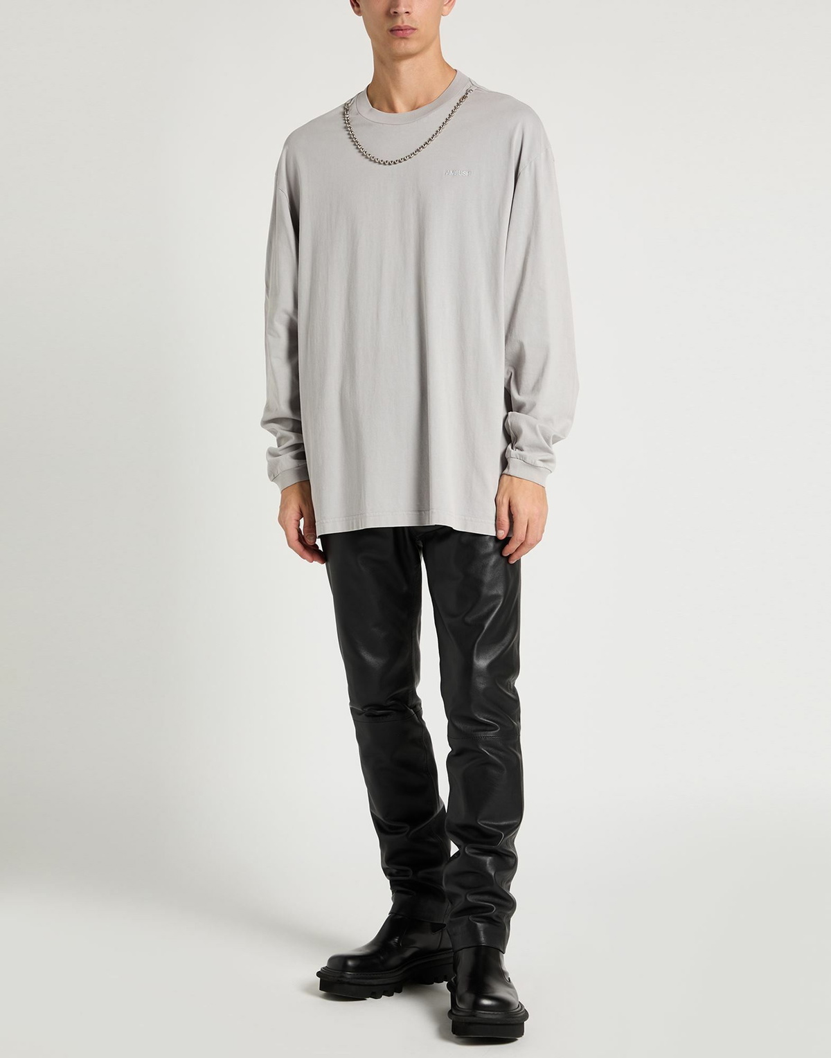 Ambush Mens T-shirt Light in Grey