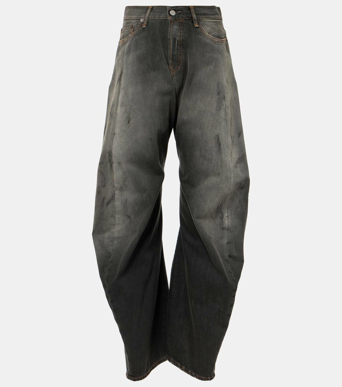 Acne Studios 2006F distressed low-rise wide-leg jeans Acne