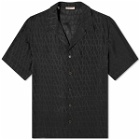 Valentino Men's Icon Silk Vacation Shirt in Black