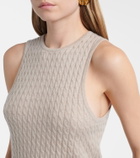 Lisa Yang Iora cable-knit cashmere tank top