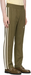 Palm Angels Khaki Palm Tree Striped Track Pants