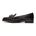 Versace Black Studded Loafers