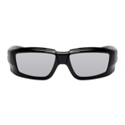 Rick Owens Black and Silver Larry Rick Sunglasses
