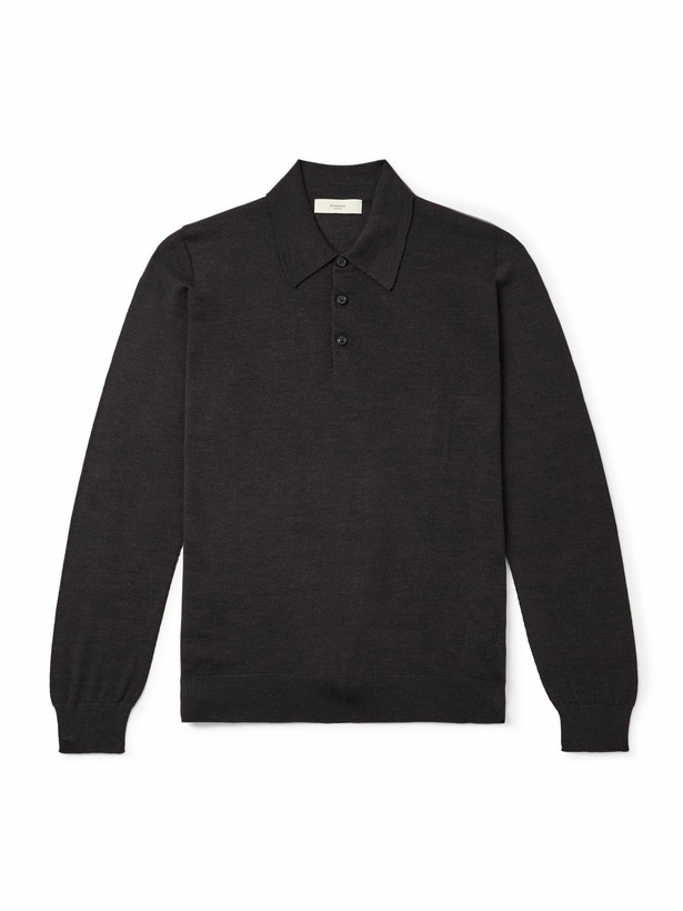 Photo: Purdey - Wool Polo Shirt - Brown