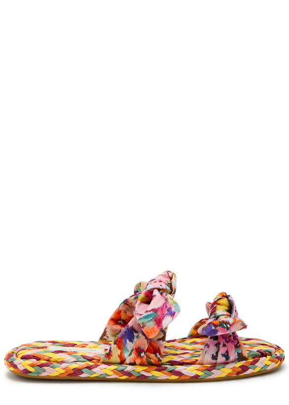 Photo: Zimmermann Carousel Printed Raffia Sliders Multicoloured