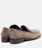 Khaite Miles suede loafers