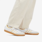 Adidas Samba OG in White/Crystal White/Crew Yellow