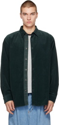 Dries Van Noten Green Corduroy Shirt