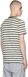 Sunspel Off-White Classic Breton Striped T-Shirt