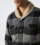 RRL Padded plaid cotton twill overshirt