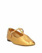 Castañer Womens Ballet flats in Gold