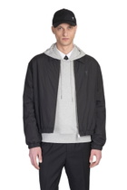 Ami Alexandre Mattiussi Bomber Jacket In Black Polyamide