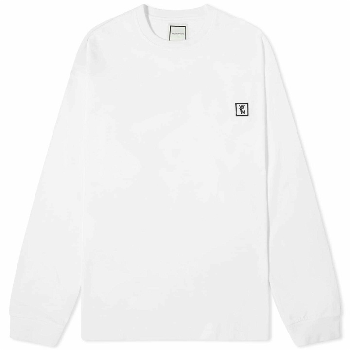 Photo: Wooyoungmi Men's Long Sleeve Back Logo T-Shirt in White