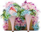 Moschino Multicolor Tufting Heels