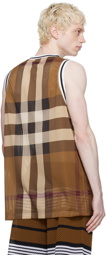 Burberry Brown Check Tank Top