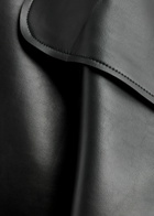 Norma Kamali Belted Faux Leather Trench Coat Black