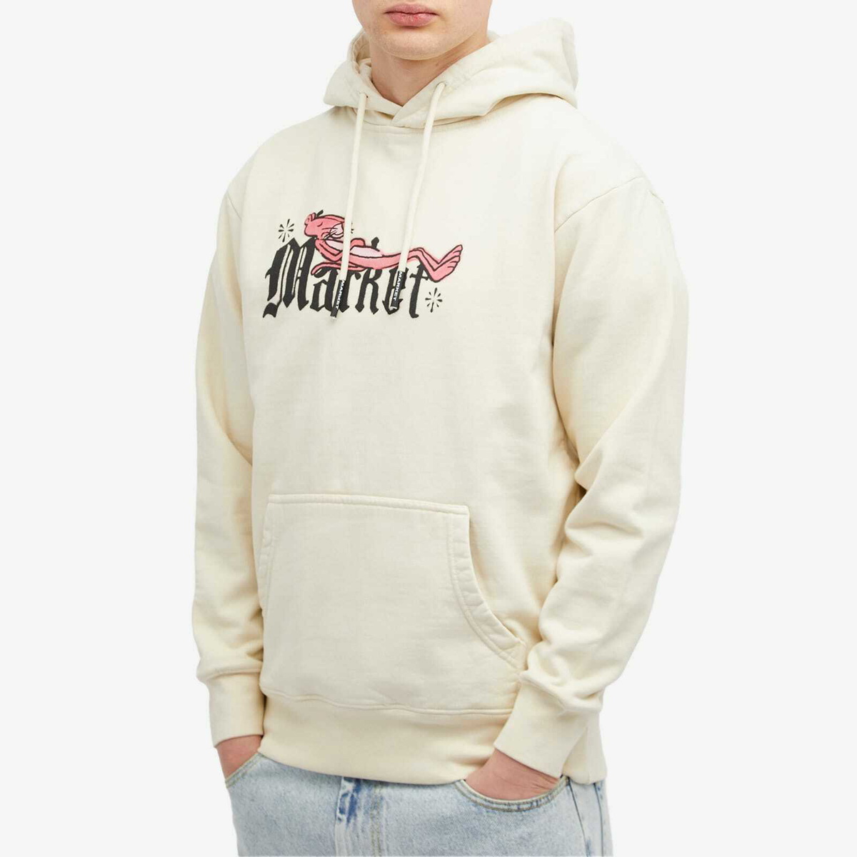 MARKET Men's x Pink Panther Swap Meet Hoodie in Ecru