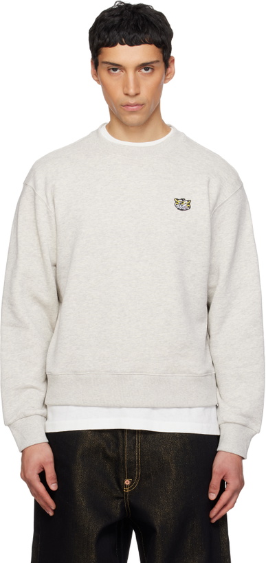 Photo: Kenzo Gray Kenzo Paris 'KENZO Wild Tiger' Embroidered Sweatshirt