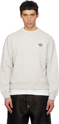 Kenzo Gray Kenzo Paris 'KENZO Wild Tiger' Embroidered Sweatshirt