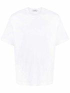 STONE ISLAND - Embroidered Logo Cotton T-shirt