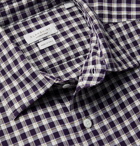Incotex - Checked Cotton-Flannel Shirt - Blue