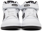 adidas Originals Black & White Forum Mid Sneakers