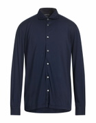 Fedeli Mens Shirt Midnight in Blue