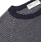 Officine Generale - Striped Wool and Cashmere-Blend Sweater - Gray