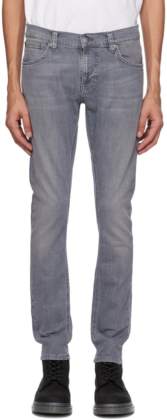 Photo: Nudie Jeans Gray Tight Terry Jeans
