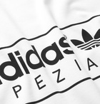 adidas Consortium - SPEZIAL Appliquéd Logo-Print Cotton-Blend Jersey T-Shirt - White