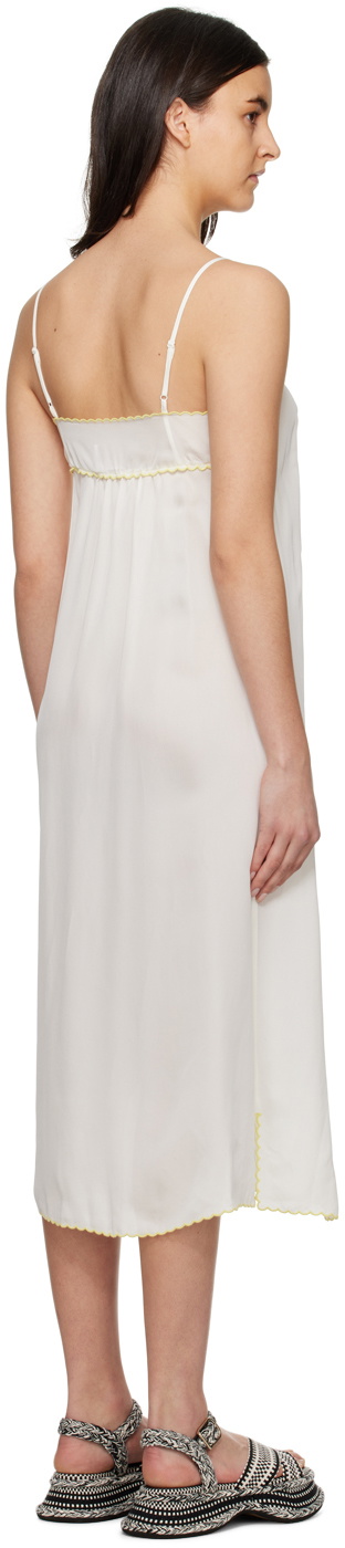 See by Chloé White Embroidered Midi Dress