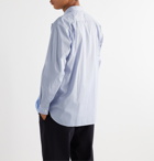 Comme des Garçons SHIRT - Patchwork-Panelled Striped Cotton-Poplin Shirt - Blue