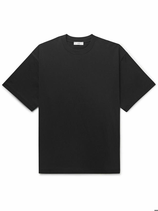 Photo: ATON - Cotton-Jersey T-Shirt - Black