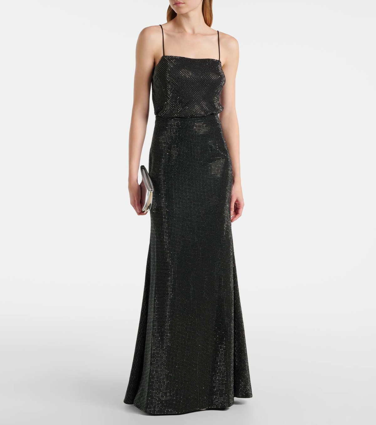 Roland Mouret Crystal-embellished maxi skirt