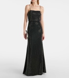 Roland Mouret Crystal-embellished maxi skirt