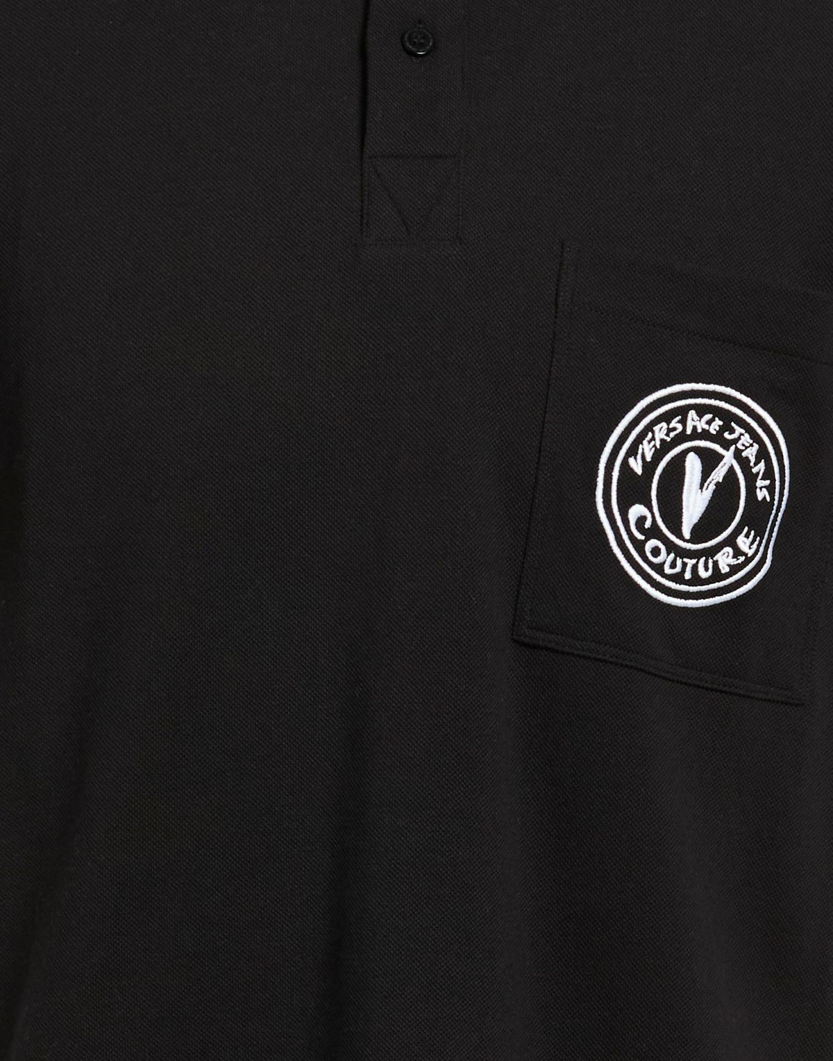 Versace Jeans Couture Mens Polo shirt in Black